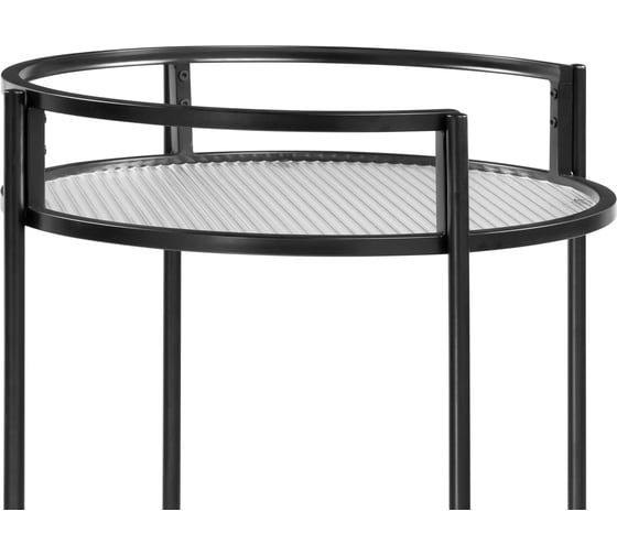 Журнальный стол Woodville Kotani 50x79 black / clear 15595