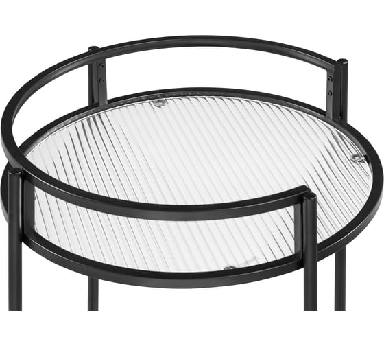 Журнальный стол Woodville Kotani 50x79 black / clear 15595