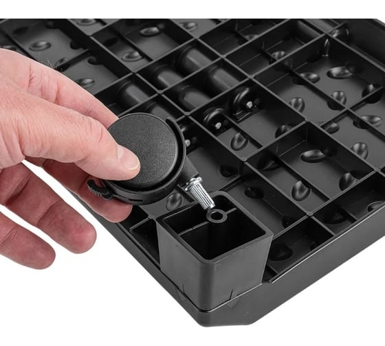 Подставка для ног WMC TOOLS с массажными роликами на колесиках 12.5x25x38 см WMC-PLM2(57856)