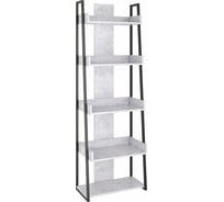 Этажерка Ивару ГРАНЖ-3, цемент светлый/черный 101840