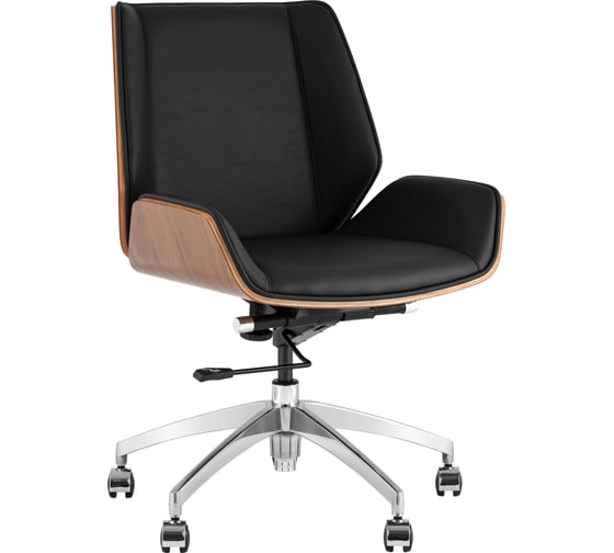 Кресло офисное Стул Груп TopChairs Crown SN, черный A312-A 8383-29 walnut back