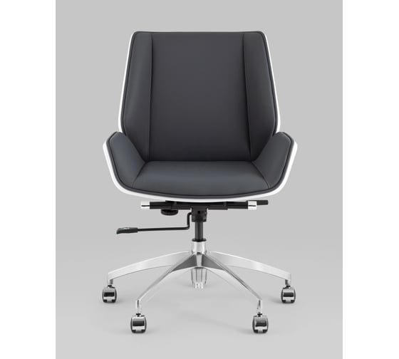 Кресло офисное Стул Груп TopChairs Crown SN, серо-голубой, белый A312-A 8386-16 white back
