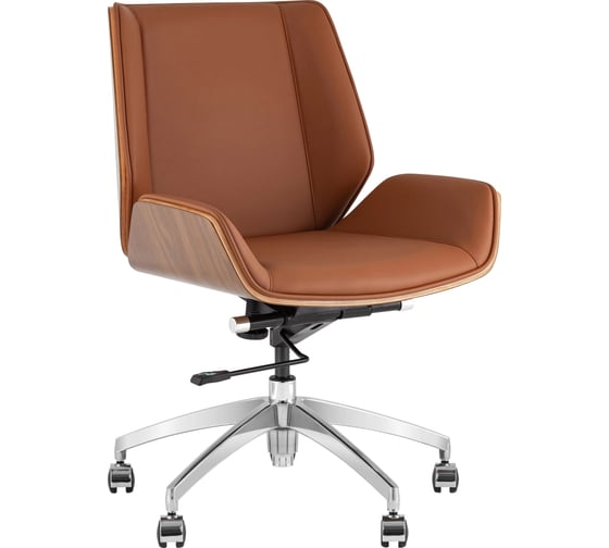 Кресло офисное Стул Груп TopChairs Crown SN, коричневый A312-A 8383-14 walnut back