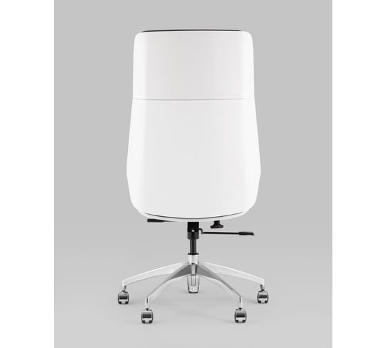 Кресло руководителя Стул Груп TopChairs Crown SN, серо-голубой, белый A312 8386-16 white back