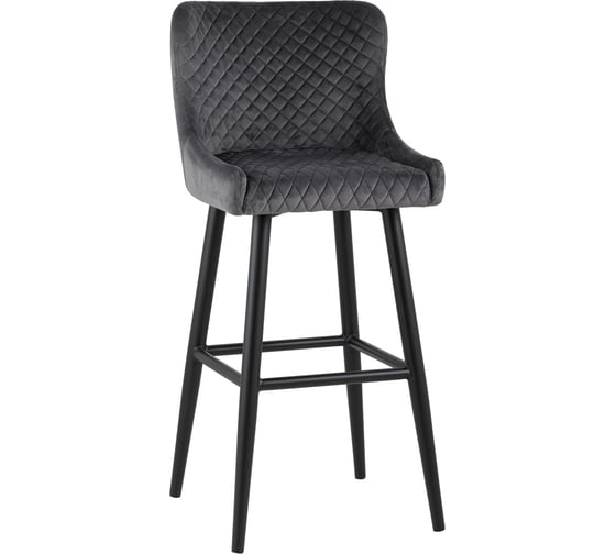 Стул барный Стул Груп Ститч, вельвет, серый, сидение MC15B VELVET HLR-21