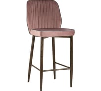 Стул полубарный Стул Груп Лоренс, велюр, пыльно-розовый (ножки дерево), сидение MC72C VELVET HLR-44/ HLR-20 Edge