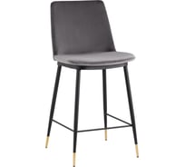 Стул полубарный Стул Груп Мелисса велюр темно-серый FDC9055C DARK GREY FUT-81