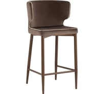 Стул полубарный Стул Груп Матео с кантом велюр коричневый, ножки дерево, сидение MC110C HLR-49/HLR-08 edge