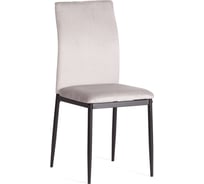 Стул CAPRI металл вельвет 49.5x41x93.5 см Light grey (светло-серый) HLR14 / черный Tetchair 21404