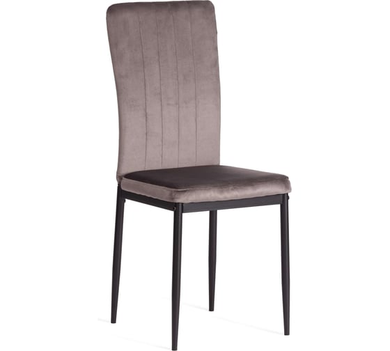 Стул VERTER металл вельвет 47.8x41.5x97 см Dark grey (темно-серый) HLR24 / черный Tetchair 21400
