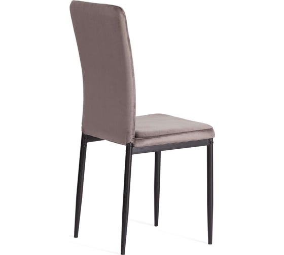 Стул VERTER металл вельвет 47.8x41.5x97 см Dark grey (темно-серый) HLR24 / черный Tetchair 21400