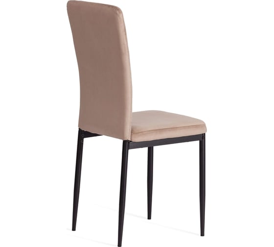 Комплект стульев 4 шт. VERTER металл вельвет 47.8x41.5x97 см Beige (бежевый) HLR8 / черный Tetchair 20542