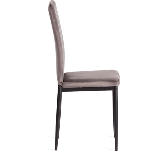 Комплект стульев 4 шт. VERTER металл вельвет 47.8x41.5x97 см Dark grey (темно-серый) HLR24 / черный Tetchair 20543