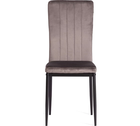 Комплект стульев 4 шт. VERTER металл вельвет 47.8x41.5x97 см Dark grey (темно-серый) HLR24 / черный Tetchair 20543