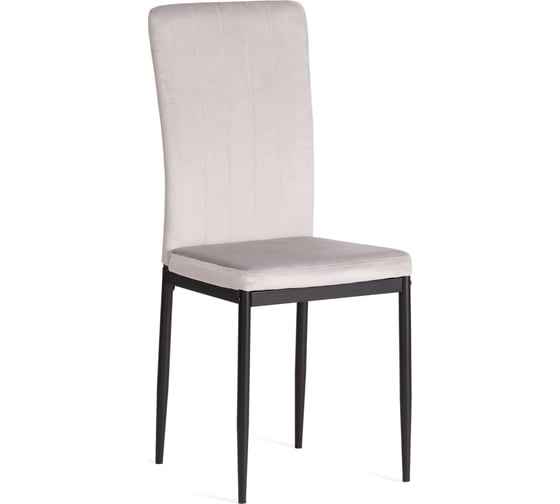 Стул VERTER металл вельвет 47.8x41.5x97 см Light grey (светло-серый) HLR14 / черный Tetchair 21401 1