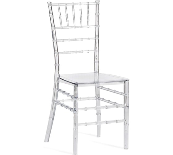 Комплект стульев 2 шт. CHAVARI пластик 40.5x49x88.5 см Transparent (Прозрачный) Tetchair 20438