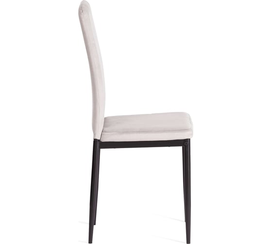 Комплект стульев 4 шт. VERTER металл вельвет 47.8x41.5x97 см Light grey (светло-серый) HLR14 / черный Tetchair 20544