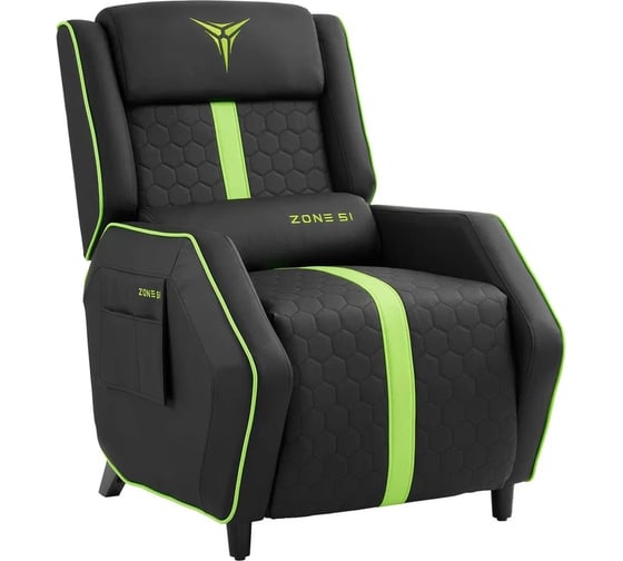Софа компьютерная игровая Zone 51 RIDER Black-Green Z51-RID-BG