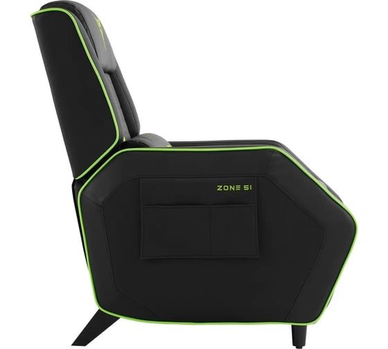 Софа компьютерная игровая Zone 51 RIDER Black-Green Z51-RID-BG