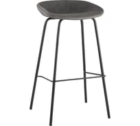 Барный стул Стул Груп Турин серая экокожа, черные ножки 8319TB GREY