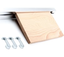 Полка-рейлинг Damiano Latini Horizon 900 Т мм, с 3 крючками+доска для ножей HORIZON/G-900T