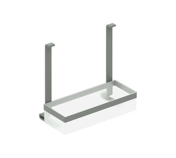 Полка для принадлежностей Damiano Latini Horizon 300х120х190, шлифованный алюминий HB/PS-S 1
