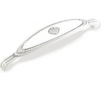 Ручка-скоба Валмакс FS-138 128 серебро прованс/белый 21511