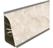 Плинтус для столешницы Termoplast 850-1222Р 177 АР850 Мрамор бежевый светлый 37х24x4200 ф-ра 1230/075 850Р-1222-4,2