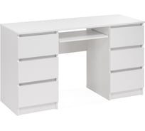 Компьютерный стол Woodville Мадера СМП2.6 лдсп белый 520983