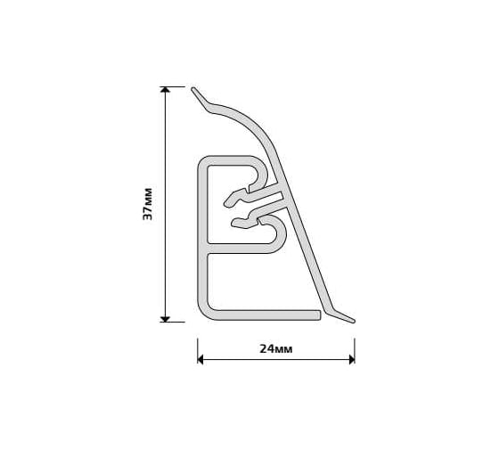 Плинтус для столешницы Termoplast 850-1226Р АР850 Мрамор бежевый, 37х24x3000, ф-ра 1226/080 850Р-1226