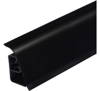 Плинтус для столешницы Termoplast 850-1910Р 056 АР850 Черный матовый, 37х24x4200, ф-ра 1910/076 850Р-1910-4,2