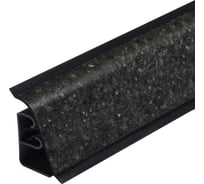 Плинтус для столешницы Termoplast 850-1314Р AP850 Бриллиант черный, 37х24x4200, ф-ра 1910/076 850Р-1314-4,2