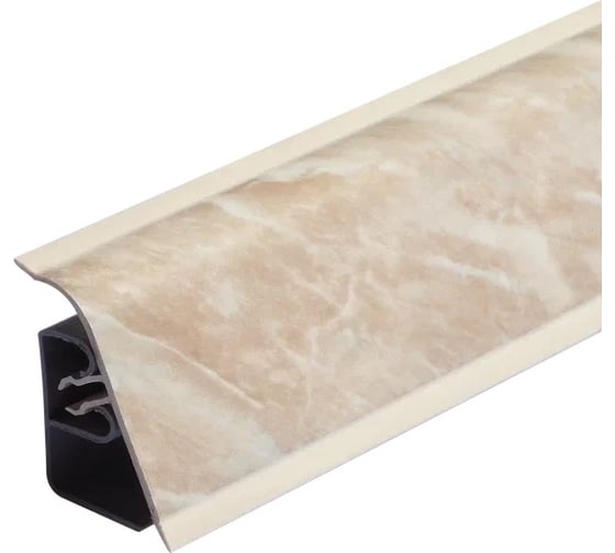 Плинтус для столешницы Termoplast 850-1222Р 177 АР850 мрамор бежевый светлый 37_24x3000 1230/075 850Р-1222