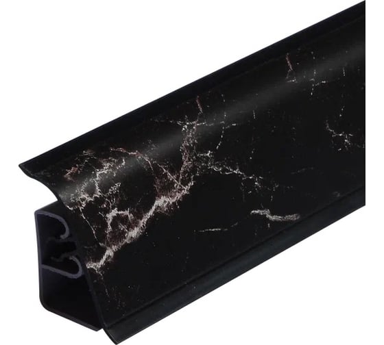 Плинтус для столешницы Termoplast 850-1371Р АР850 мрамор Марквина черный 37_24x4200 1910/076 850Р-1371-4,2