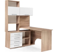 Компьютерный стол Woodville КСТ-14Л левый дуб сонома / белый 285121