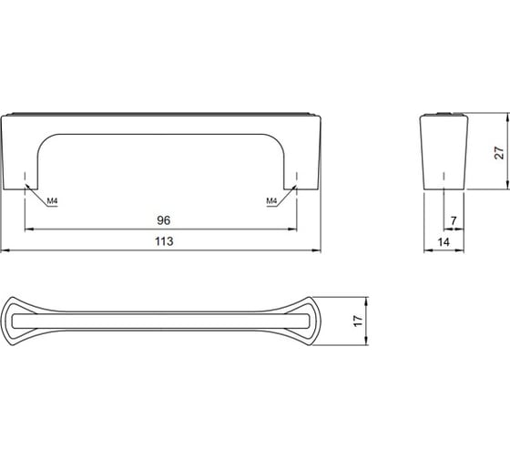 Ручка Amix UR 044-96/AE
