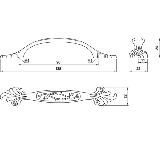 Ручка Amix UR 022-96/AE