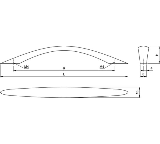 Ручка Amix US 2608/128 А008-128/MC