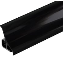 Плинтус для столешницы Termoplast 120-1905Р 056P 20x20x3000 мм, Черный глянец, ф-ра 1905 120Р-1905