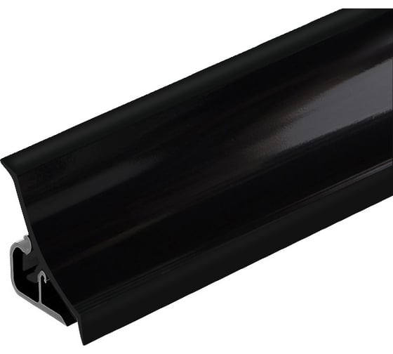 Плинтус для столешницы Termoplast 120-1905Р 056P 20x20x3000 мм, Черный глянец, ф-ра 1905 120Р-1905 1