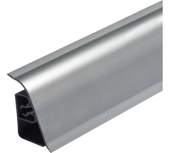 Плинтус для столешницы Termoplast 850-820Р 032 АР850 Серебро матовое, 37_24x3000 мм, ф-ра 820 850Р-820