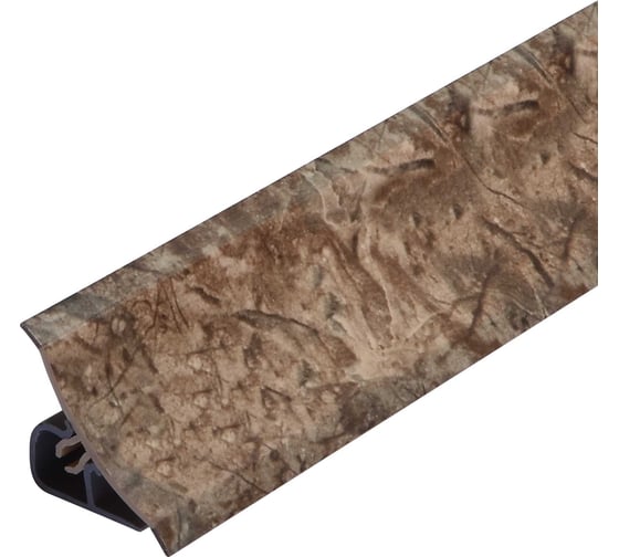 Плинтус для столешницы Termoplast 120-1268P 20x20x3000 мм, Аламбра темная, ф-ра 500, 084 120Р-1268