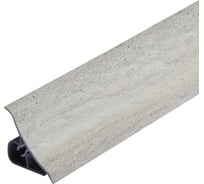 Плинтус для столешницы Termoplast 120-1260Р 20x20x3000 мм, Travertin grey, ф-ра 820 3L 120Р-1260