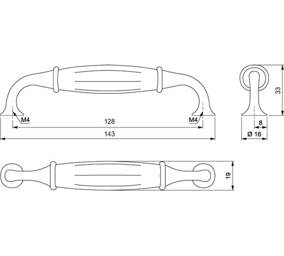 Ручка Amix песок UР 010-128 AE/ CD