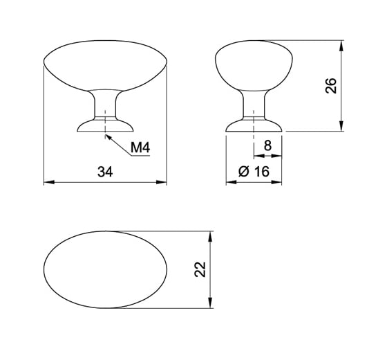 Ручка Amix GP 0908 G025/MC