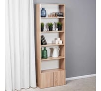 Стеллаж Letta Hardy Лайт 2 с дверками, дуб сонома, 600x1800x240 мм L70044776 32024694