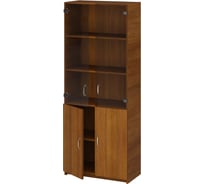 Шкаф ООО Комус SP Бюджет со стеклом 2553 651;879;655;670 французский орех 1810 956212