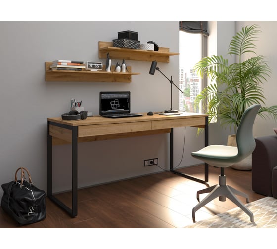 Стол компьютерный ООО Комус Мебель для дома IN Homeoffice НК 1600x600x769 дуб натуральный 1444199