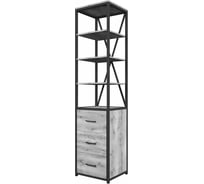 Шкаф-витрина Desk Question лофт DQ серия ITLA цвет дуб белый 10002