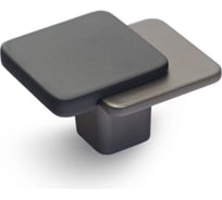 Ручка Laurus ZA1965 кнопка, черный матовый+серый MBK+Grey 39508